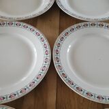 8 antique flat plates from Sté Céramique Maestricht
