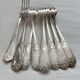 Set of 8 forks in SFAM silver metal