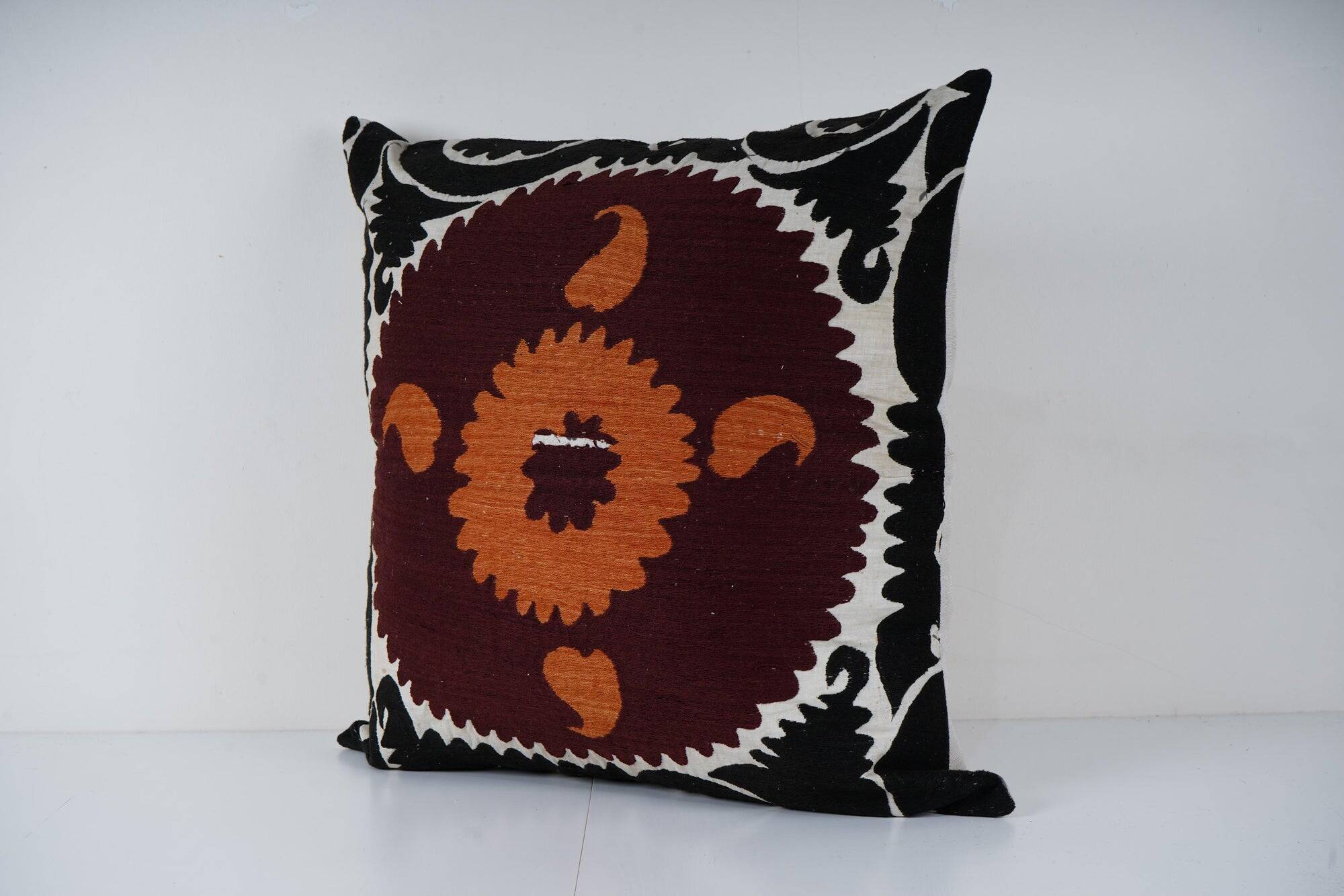Vintage embroidered cushion cover 69x71 cm