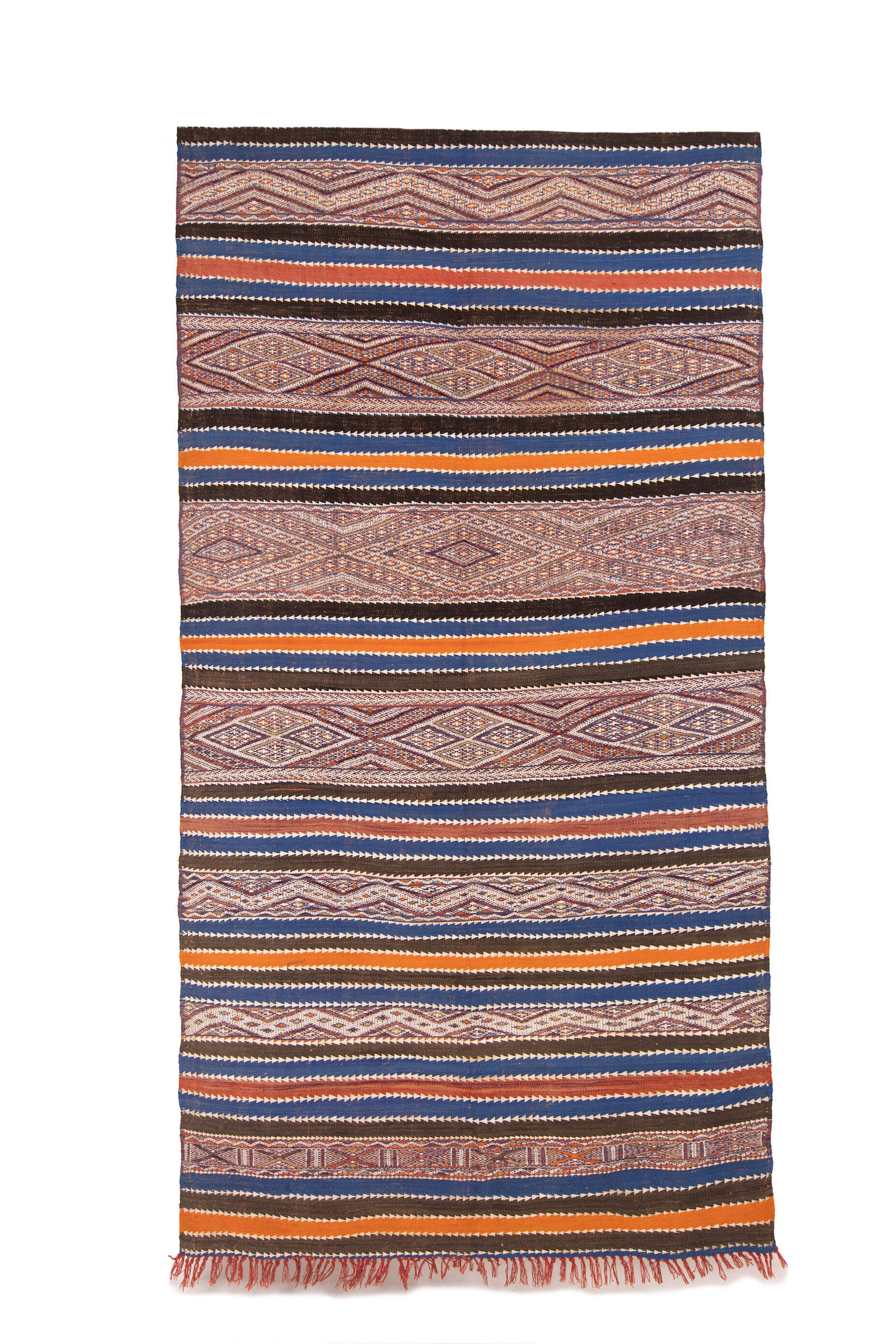 Kilim berbere vintage blue 350 x 145 cm