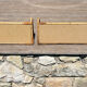 Vintage rattan shelf pair "Celestine"
