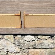Vintage rattan shelf pair "Celestine"