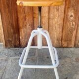 Vintage adjustable swivel stool