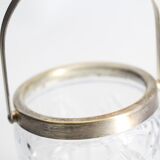 Old glass ice bucket