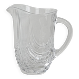 Crystal jug, Italian design, 1970s, made in Italy