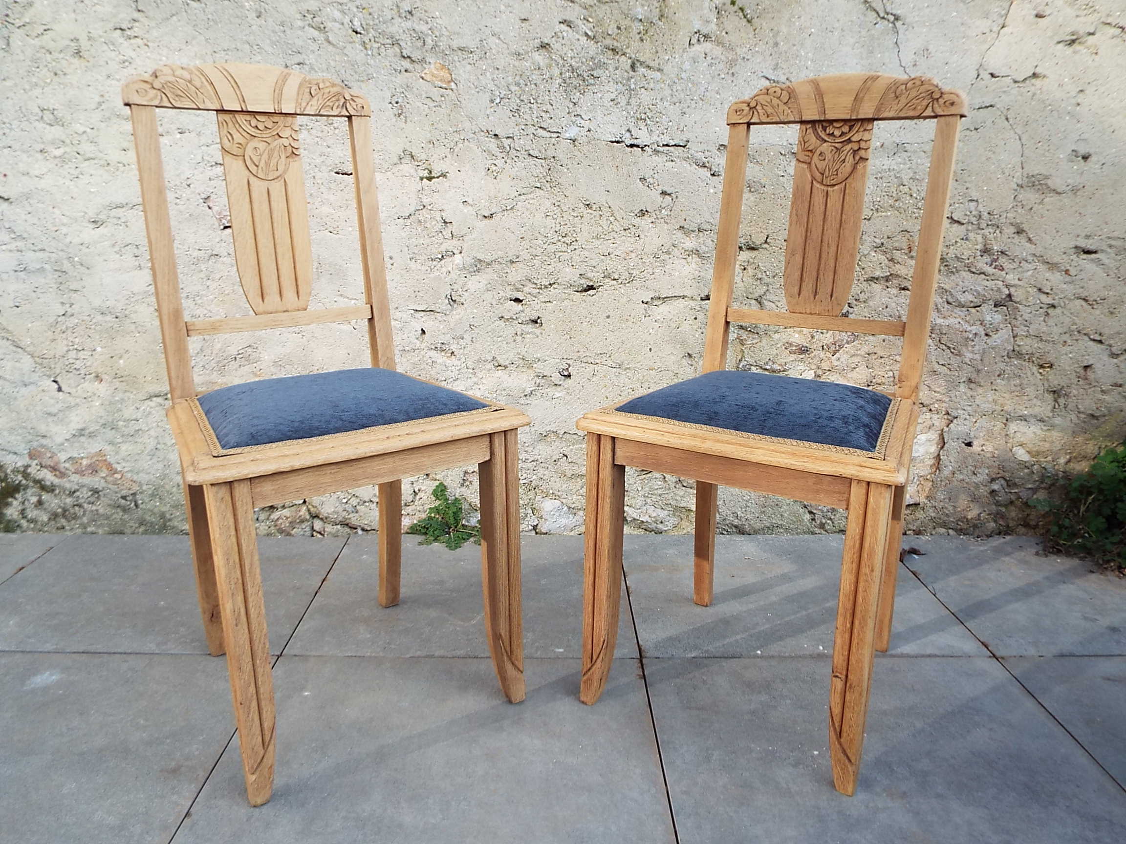 2 art deco style chairs