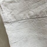 Reserve sheet in un embroidered raw linen yarn