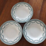 3 hollow plates Moulin des Loups & Hamage service Lola