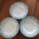 3 hollow plates Moulin des Loups & Hamage service Lola