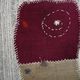 Wine Color Vintage Textile Wall Hanging, Handwoven Tapestry, 106x116 Cm