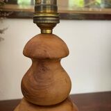 Lamp foot made of vintage olive wood