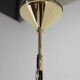 Art nouveau brass and opaline glass pendant, 1920s