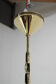 Art nouveau brass and opaline glass pendant, 1920s