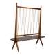 Flower Bench Cherry Wood  1960s Plant Stand