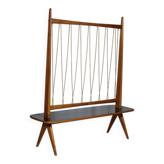 Table à plantes en bois de cerisier des années 1960