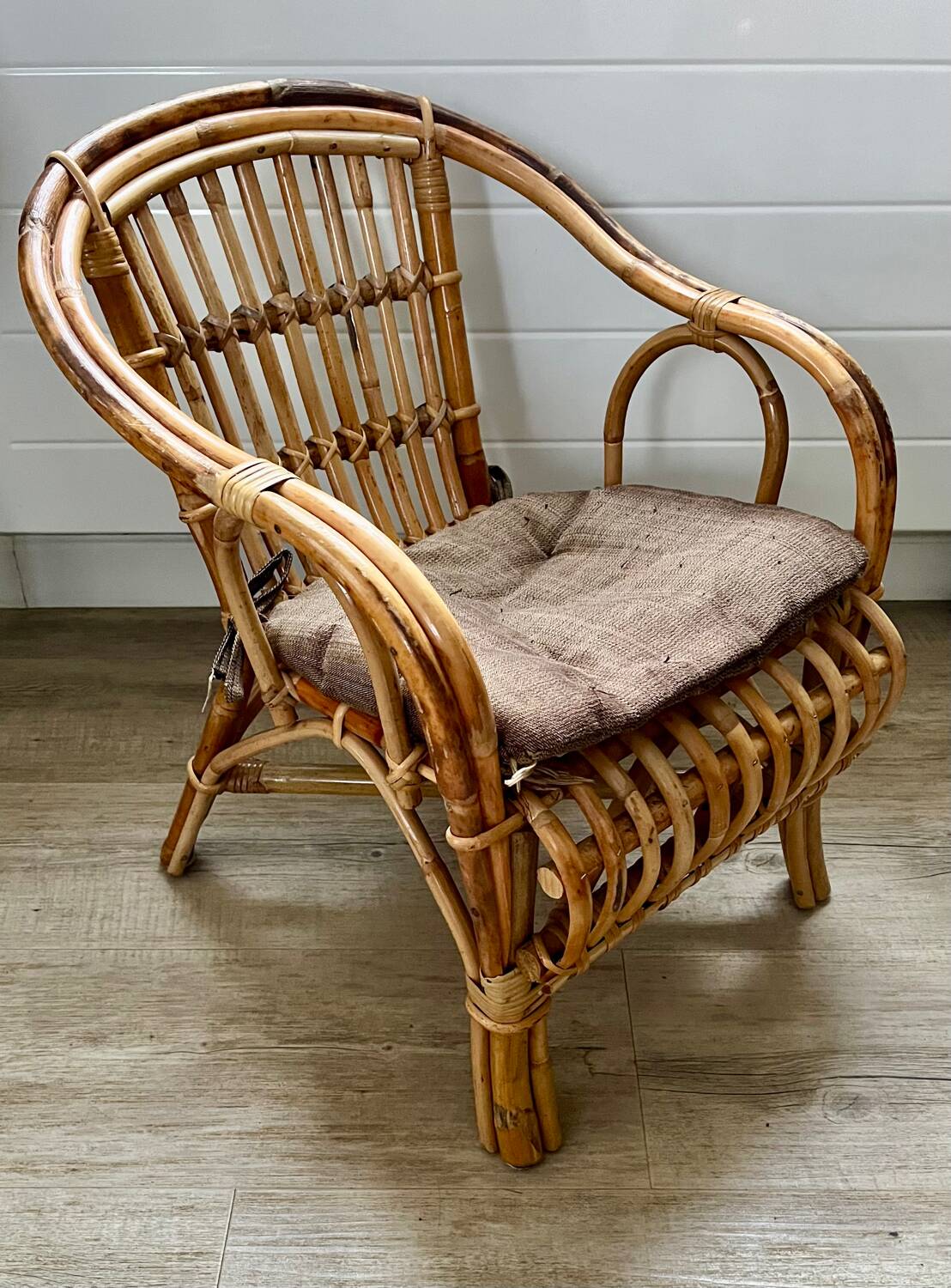 Child's rattan armchair
