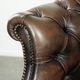 Vintage Chesterfield office chair with decorative nails in English style