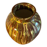 Small green ceramic vase