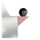 Ettore Sottsass Memphis Milano Diva Wall Mirror Vintage, Italy, 1984