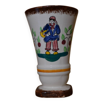 Normandy vase hand-painted