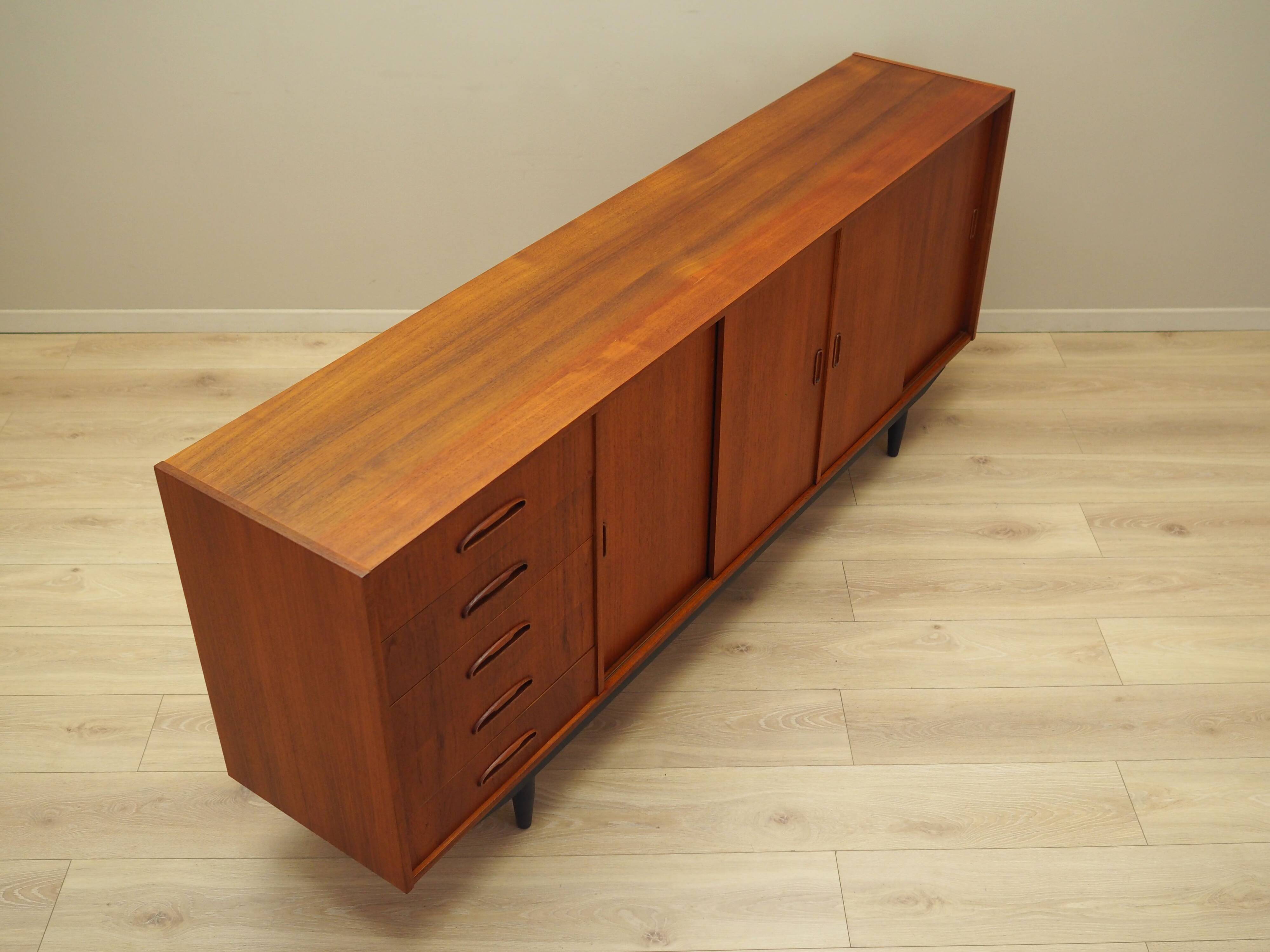 Teak sideboard, Danish design, 1970s, production: Denmark