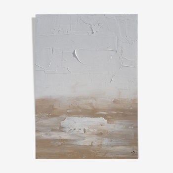 Tableau peinture abstraite minimaliste "CALIDO"