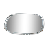 Art deco chrome metal top and mirror