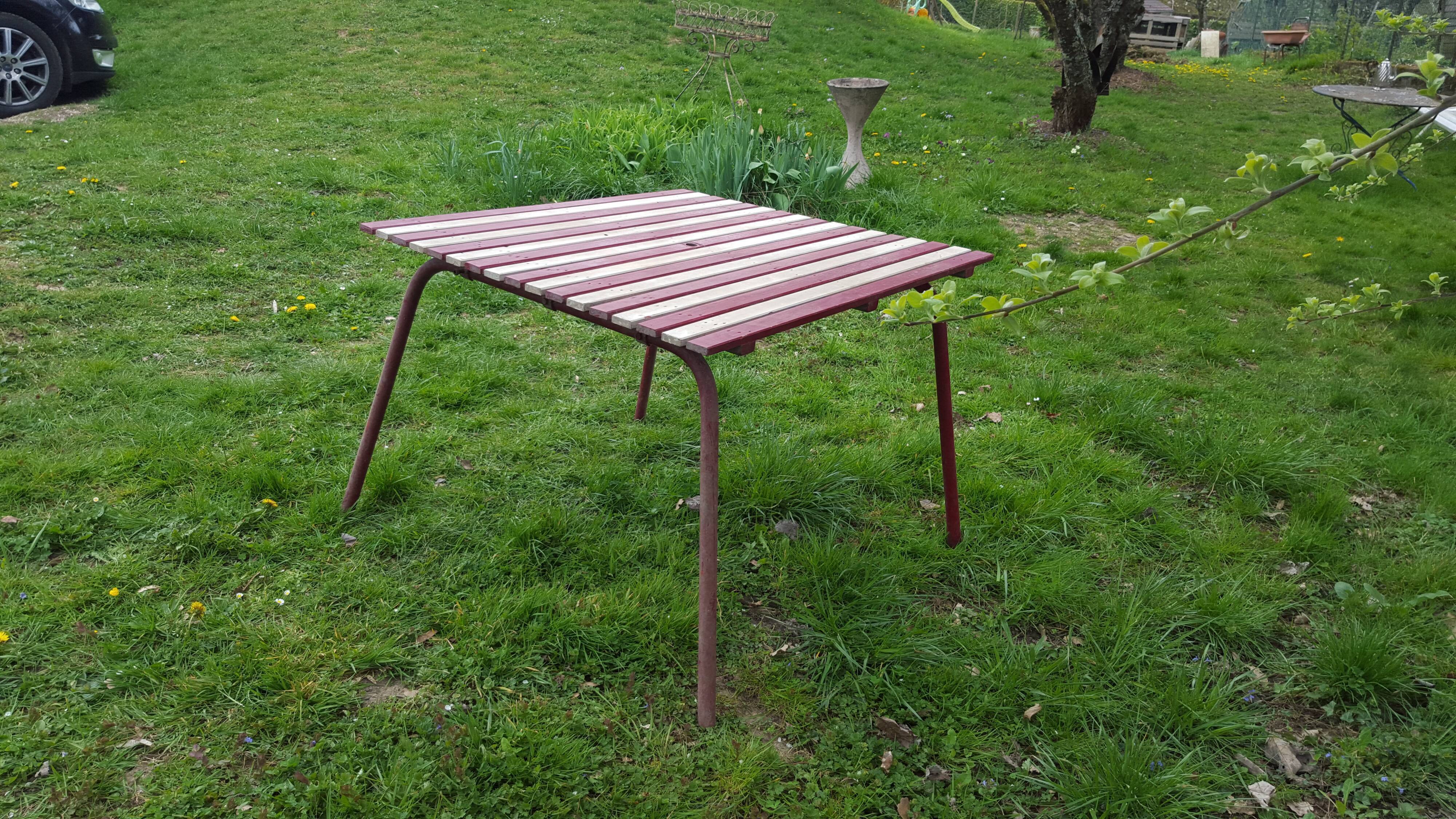 Vintage garden table 50s