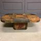 Vintage coffee table, slate in bronze and copper colours, 1960s/70s
