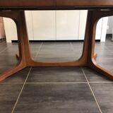 Table extensible Baumann vintage années 1970