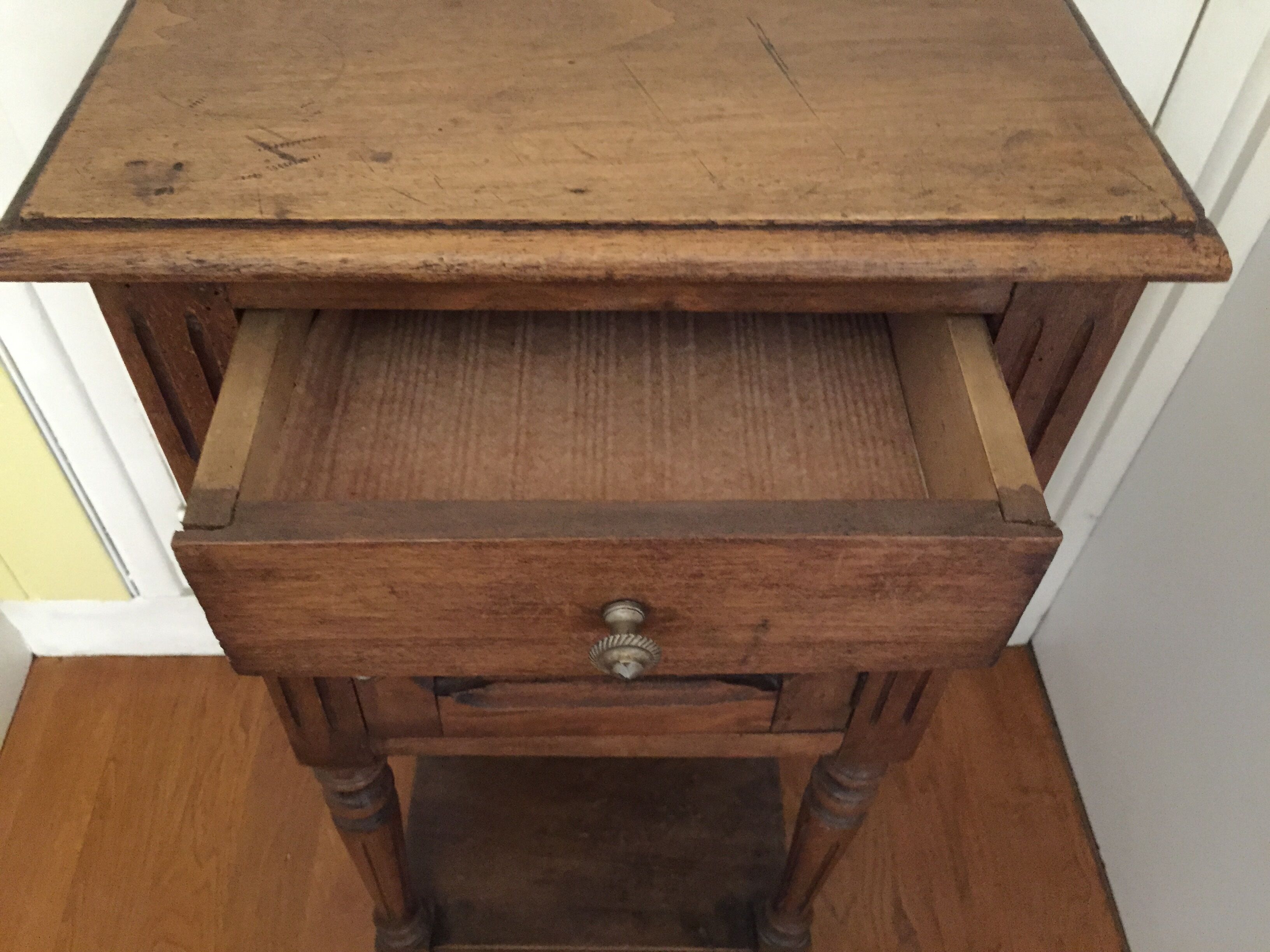 Old bedside table