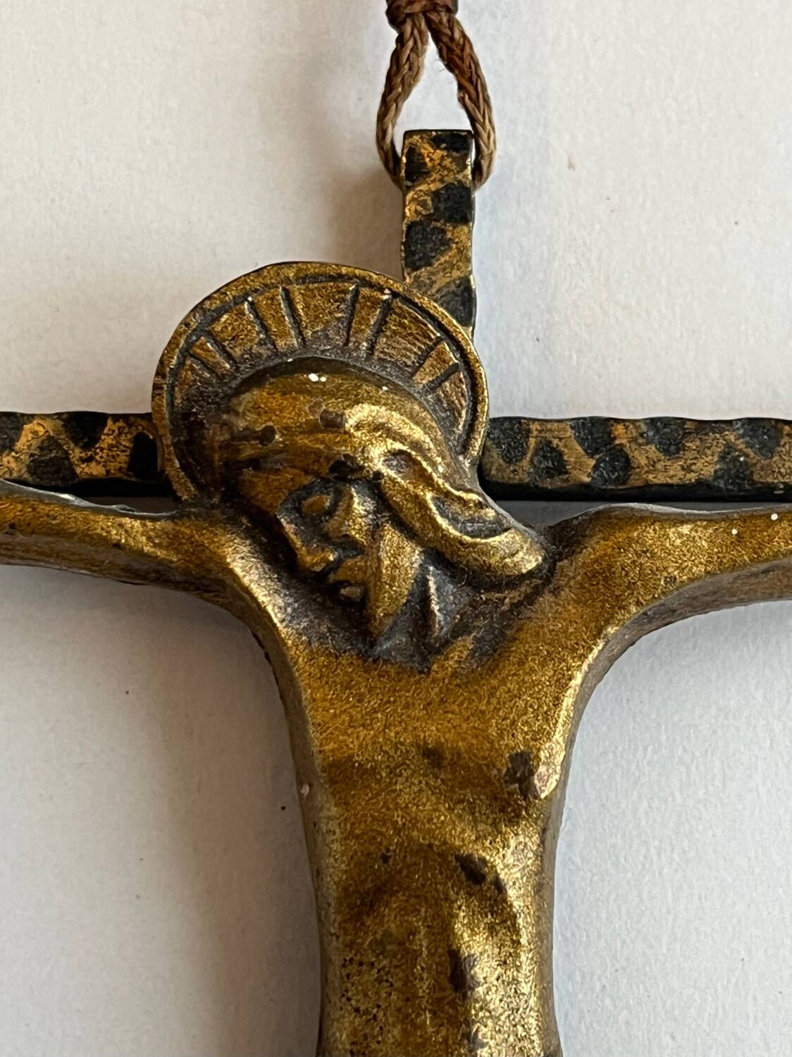 Gilded bronze crucifix