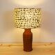 Antique terracotta base table lamp