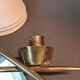 Pair of gilded brass and mirror wall lights, Circa 1960.