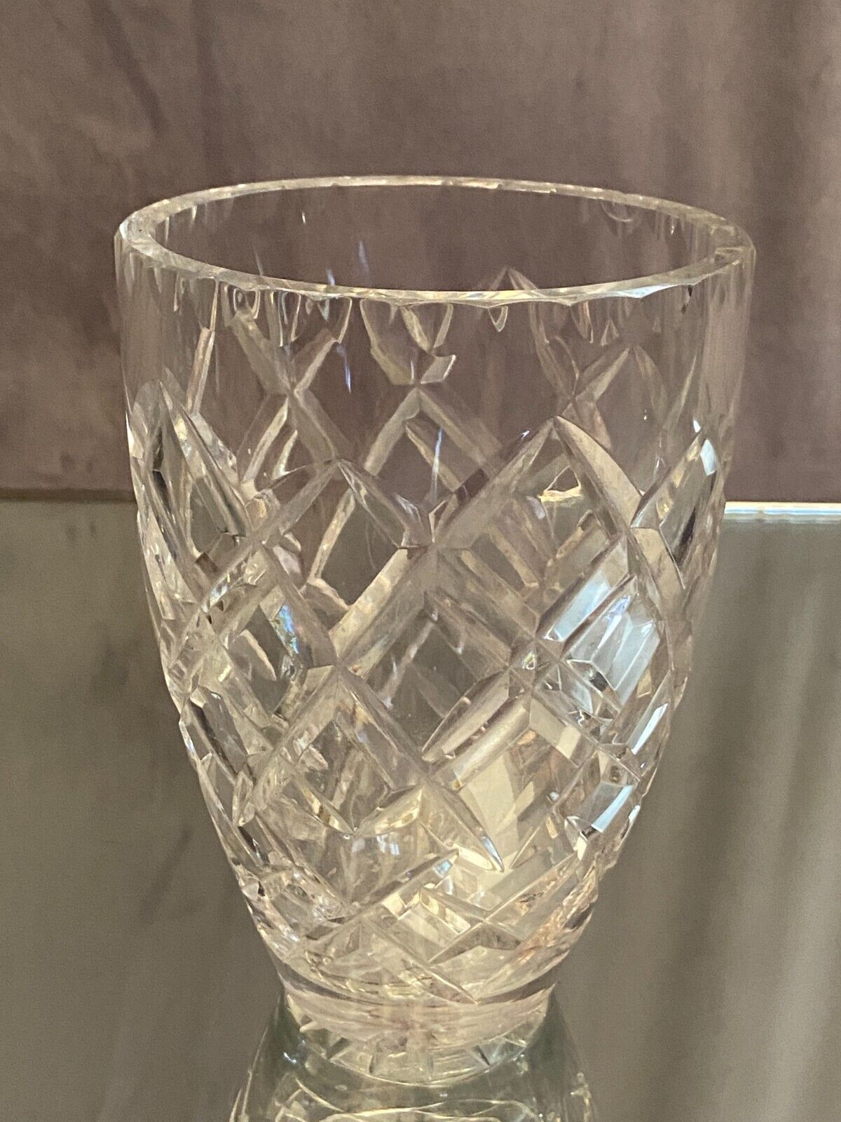 Vase en cristal taillé Saint Louis Baccarat bohême