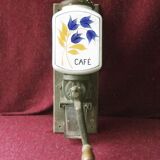 Old wall-mounted coffee grinder