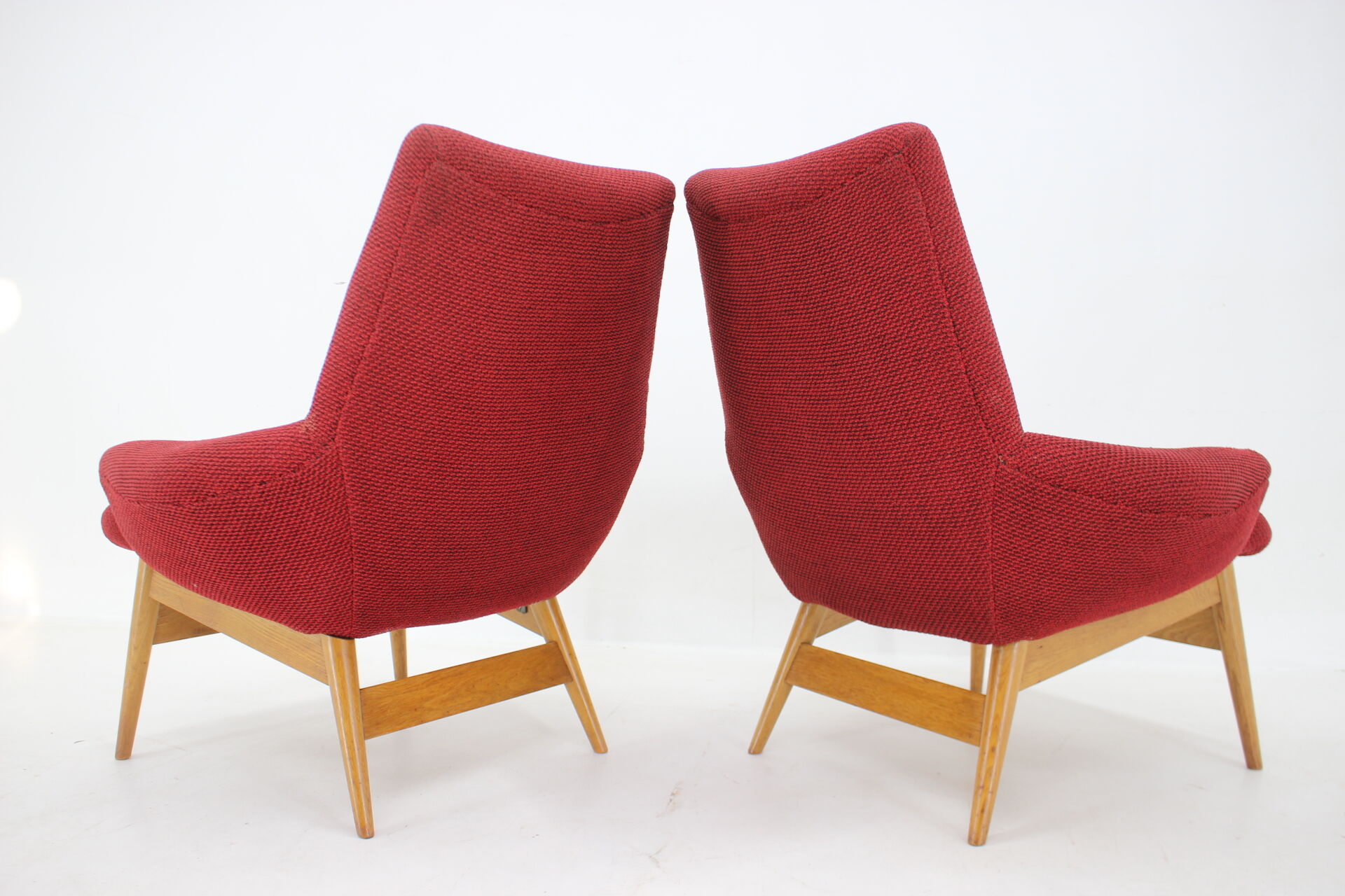 1960s Pair of Miroslav Navratil lounge Chairs, Czechoslovakia