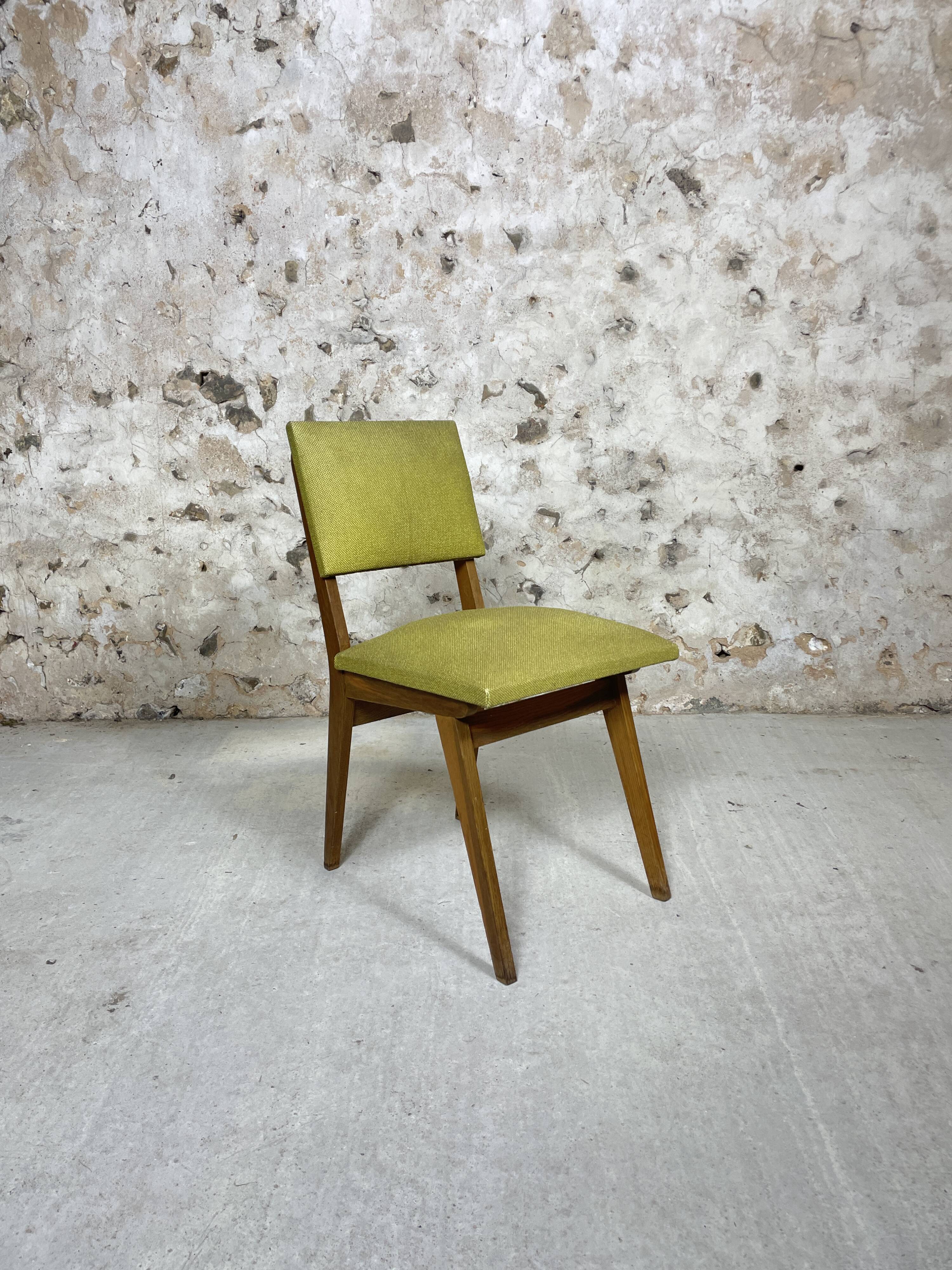 Green skai chairs 50s