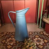 Old blue enamelled broc