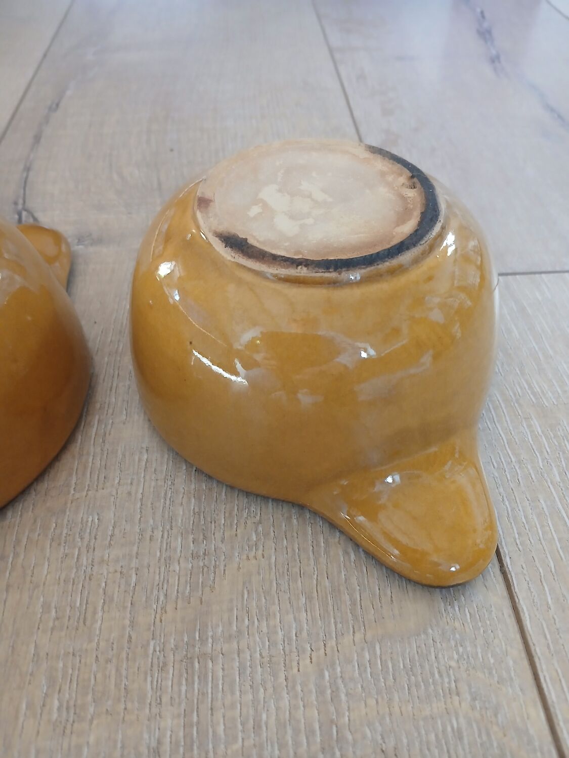 2 antique earthenware bowls