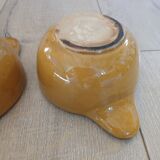 2 antique earthenware bowls