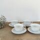 Tasses à thé en porcelaine blanche