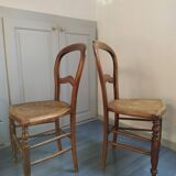 Pair of old wooden chairs