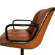 President armchair in leather by Charles Pollock