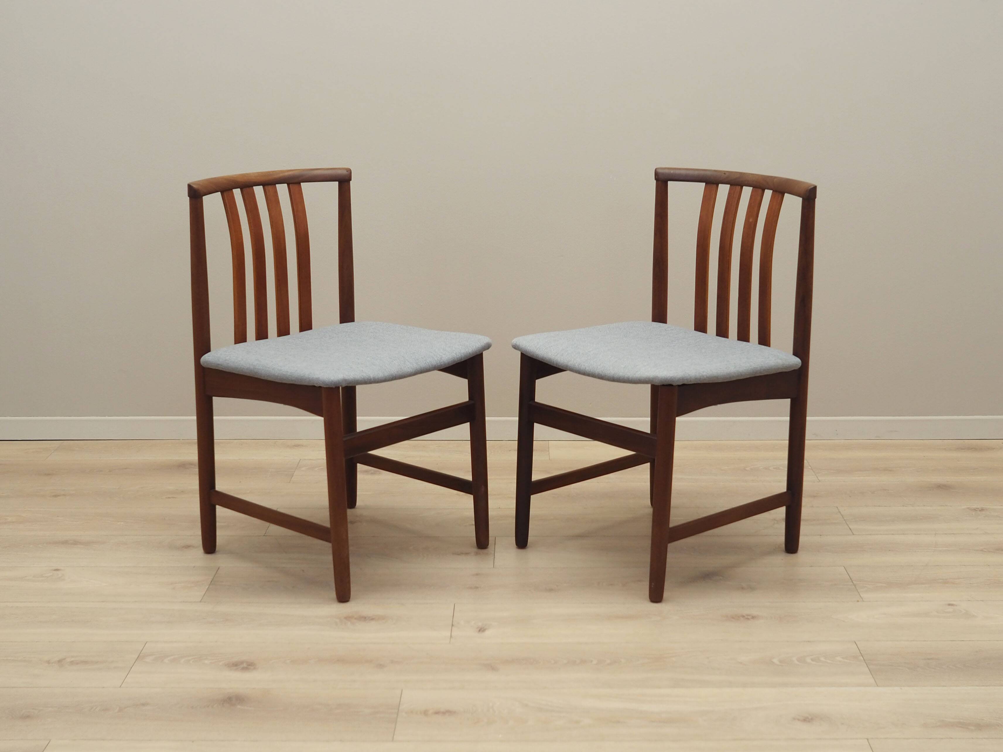 Set of two teak chairs, Danish design, 1970s
