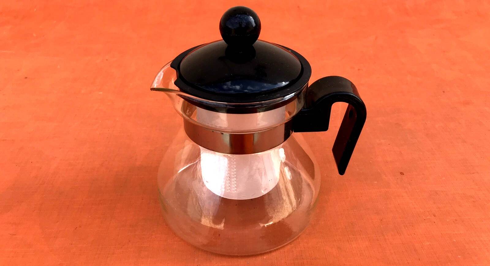 Teapot / Glass herbal tea maker with infuser (4 pieces)