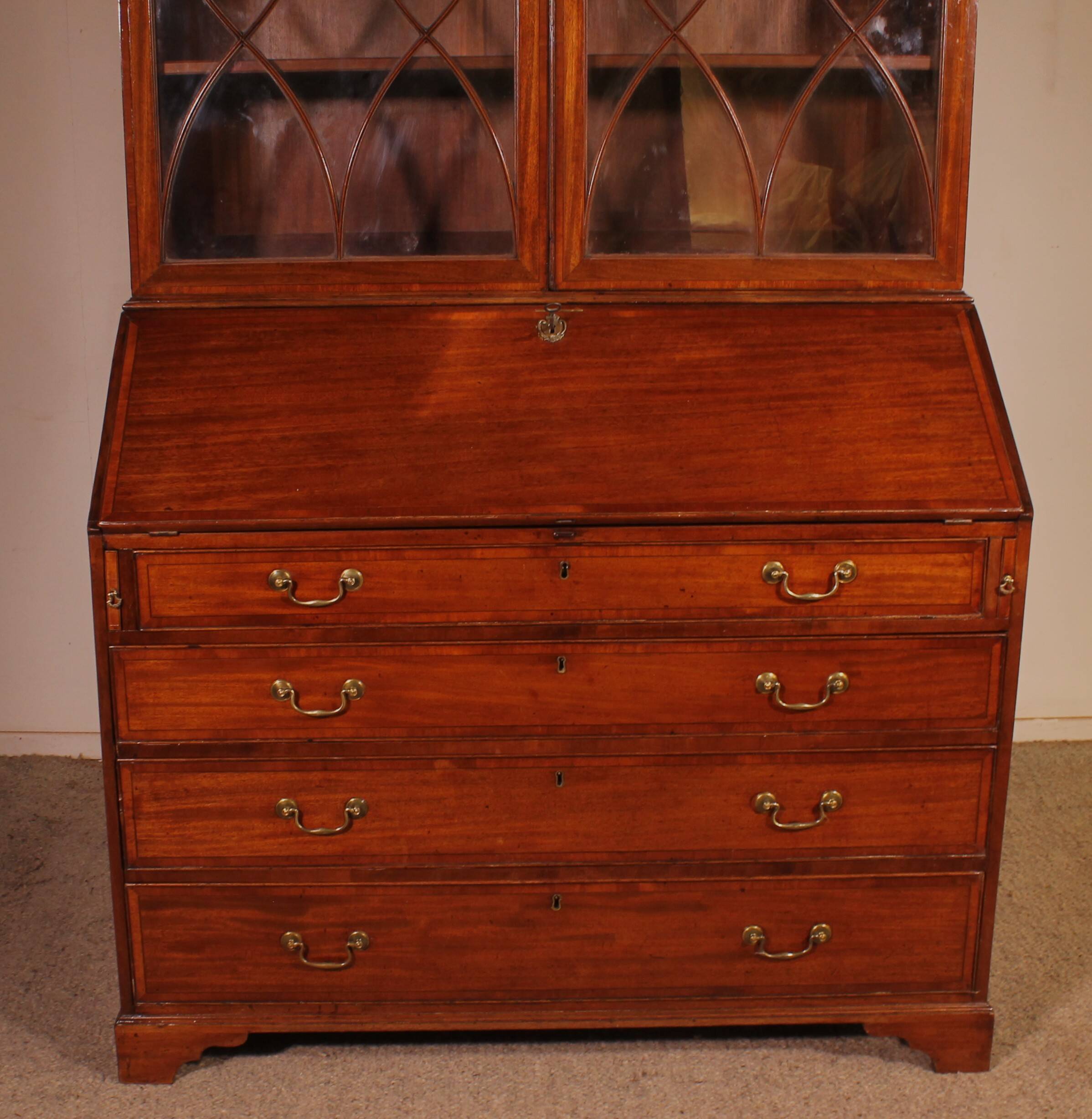 18th Century Mahogany Secretary - England