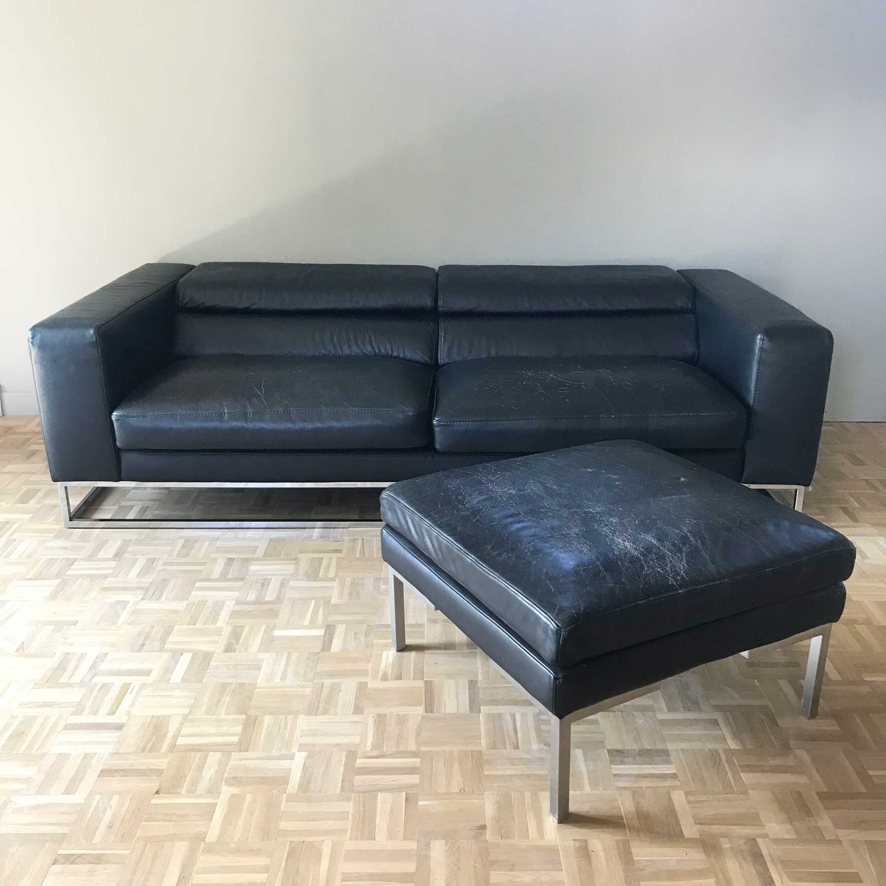 Roche Bobois leather sofa