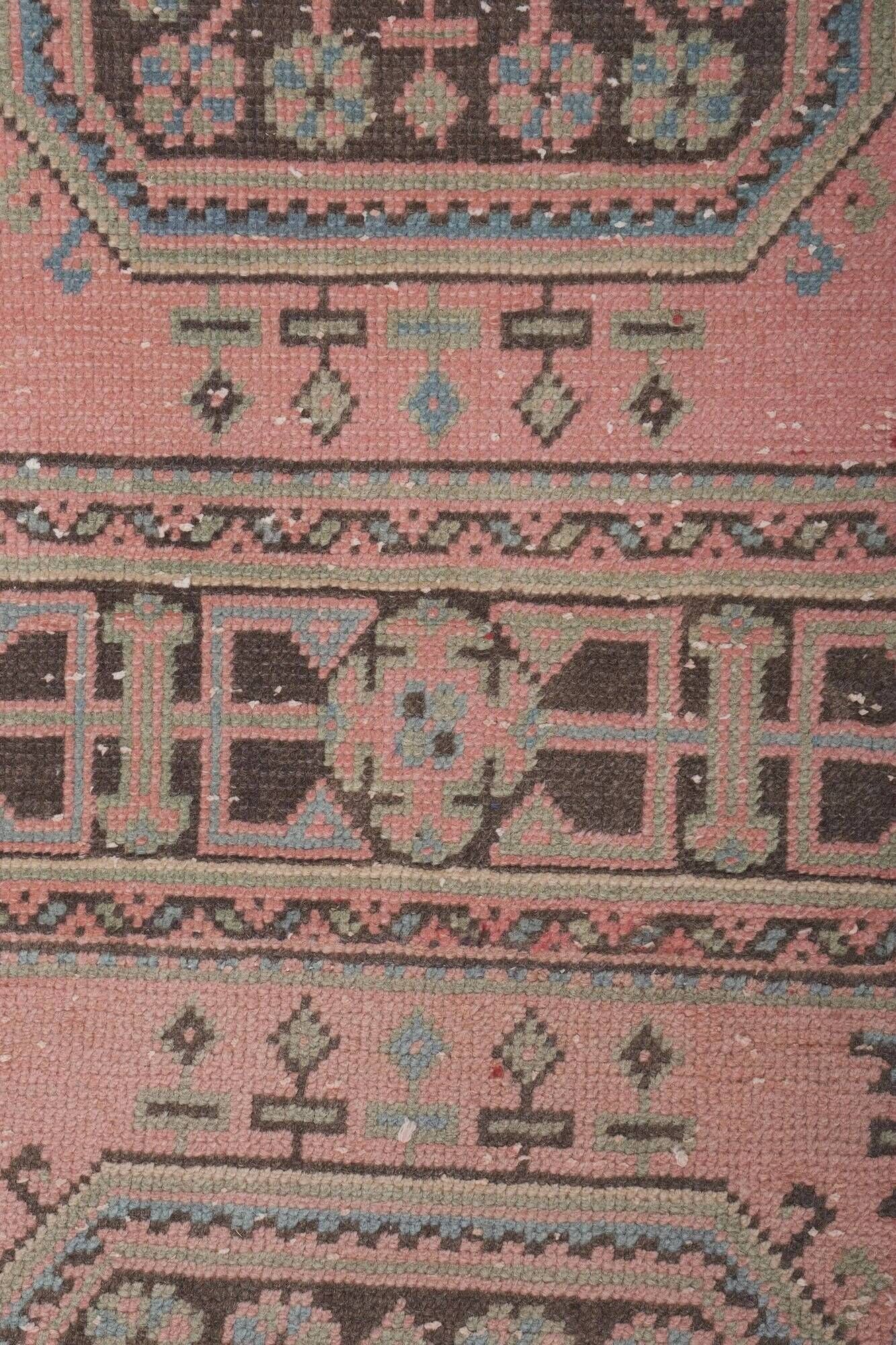 Tapis de couloir turc vintage 79x664 cm