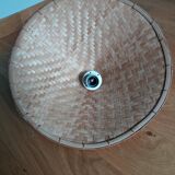 Conical shaped rattan suspension